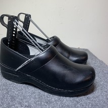 Dansko Women’s Clogs Shoes Leather Black Slip On Size 38 - £15.61 GBP