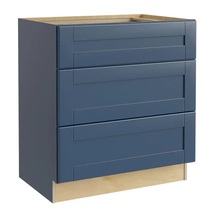 MILL&#39;S PRIDE Richmond Valencia Blue Plywood Shaker Base Kitchen Cabinet - £207.66 GBP