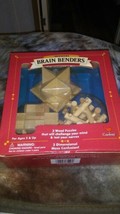 Cardinal Brain Benders Classic Puzzle Game Wood Puzzles  Box (Free Ship) 2003 - £14.01 GBP