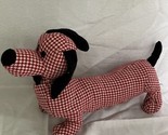 Dachshund Wiener puppy Dog plush Stuffed Animal 16&quot; Kids of America red ... - $15.79