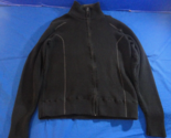 BKE BLACK KNITTED COLD WEATHER FULL ZIP UP WINTER CASUAL SWEATER LARGE - $25.10