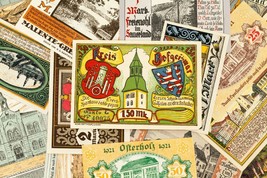 1920&#39;s Germany Notgeld (Emergency Money) 25pc - Ahrensbok, Paderborn, Weimar - £77.84 GBP