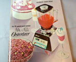 1968 Osterizer Spin Cookery Blender Cook Book 10 Speed Push Button Pulse... - £6.27 GBP