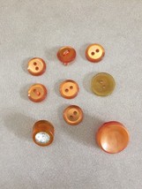 Mixed Lot of 48 Vintage Mid Century Red Pink Two Hole Shank Buttons .75-... - $24.99