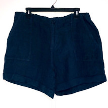 Womens Shorts Rolled Cuff Midnight Blue Size Small MATTY M $79 - NWT - £7.05 GBP