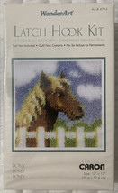 Caron Horse Latch Hook Kit Wonderart 12&quot; x 12&quot; Pony #4714 Crafts New Sealed - £21.68 GBP