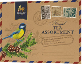 Richard Royal Tea Assortment 9 tea bags Gift letter BIRDS Collection 18g - £4.66 GBP