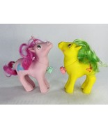 2 Vintage My Little Pony Player &amp; Twirler Dance n Prance Tail Spins Work... - $27.56 CAD