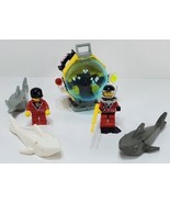 Lego Shark Attack Set #6599 Minifigs, Sharks, and Manual INCOMPLETE Vintage - £7.84 GBP