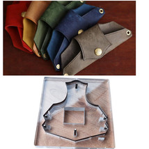 DIY Leather Craft Glasses Bag Wallet Japan Steel Blade Knife Mold Templa... - $30.84