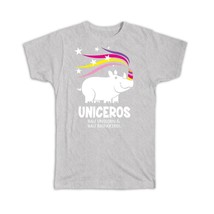 Rainbow Uniceros Unicorn Funny Rhino : Gift T-Shirt Humor Wall Poster Magic Anim - £19.76 GBP