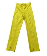 Mesmerize Mariel women pants size 4 USA lime green front Zip Vintage 90s - £11.79 GBP