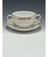 Noritake M Antique Ansonia Flat Cup And Saucer Set Teacup Floral Double ... - $26.89