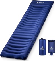 Camping Mattress Ultra-Thick 5 Inch, Ergonomic Sleeping Pad With Pillow,... - £61.32 GBP