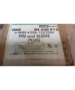 (NIB)  G.E. 430P12 (3PH) (4WIRE) 30AMP 125/250VAC PIN&amp;SLEEVE MALE CORD E... - $34.76 CAD