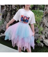 Rainbow Ombré Sweet Kids&#39; Tutu Skirt | Baby Girl Summer Skirt Dress - $29.00