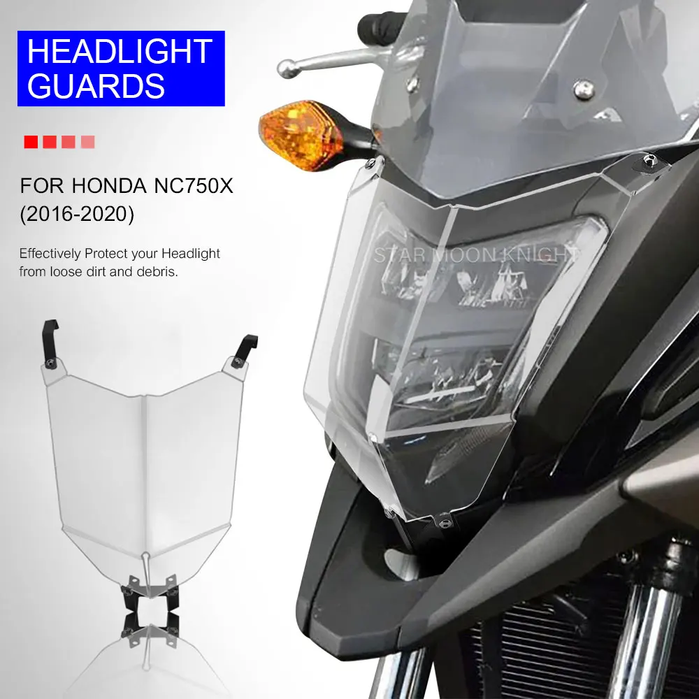 Headlight Protector Guard For Honda NC750X NC 750 X 750X 2018 2020 Motor... - £46.11 GBP