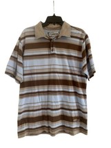 Men’s Billabong Men’s Striped Multicolor Polo Size Large 100% Cotton Surfer - £9.12 GBP