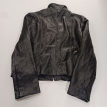 Women's Genuine Leather Black Full Zip Pockets Jacket Measured Chest 40" image 2