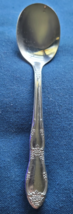 W.M.A. Rogers Stainless Steel Dessert Spoon Oneida Ltd. Floral Pattern D... - $168.53 MXN