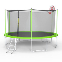 14Ft Trampoline Metal Frame - Green - £256.92 GBP