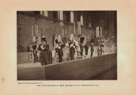 Antique 1910 Print The Life Of King Edward VII and Career of King George V #19 - £17.37 GBP