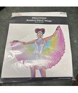 Adult Halloween RAINBOW FABRIC WINGS Multicolor Costume Party Adult One ... - $272.30 MXN