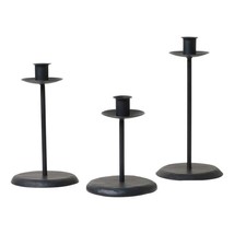 Wrought Iron Taper Candle Holder Set - £26.89 GBP