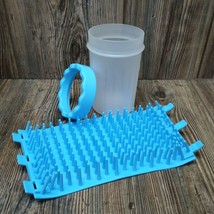 Portable Dog Paw Cleaner Cup Pet Paw Washer BLUE Cleaning Grooming Tool - $9.89
