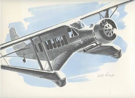 Set of 12 Keith Ferris Aircraft Drawings Portfolio of Pioneer Corporate ... - £142.44 GBP