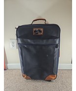 JM New York Carry On Luggage Bag, w/Roller Wheels, Navy Blue