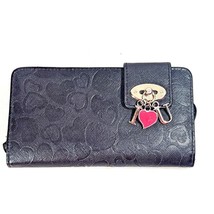 I Love You Wallet I Heart U Metal Letters Closure License Checkbook Cred... - £12.58 GBP