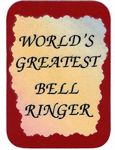 World's Greatest Bell Ringer 3" x 4" Love Note Music Sayings Pocket Card, Greeti - $3.99