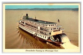 Sternwheeler Delta Queen in Mississippi River Valley UNP Chrome Postcard... - £2.29 GBP