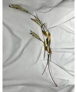 Vintage HOMCO Home Interiors Brass Copper Metal Wheat Sheaf Wall Décor 3... - $24.21 CAD
