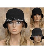 Fashionable Black Bucket hat chic and trendy Head Covering Cancer Alopei... - $49.16 CAD