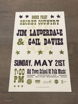 Robbie Fulks Jim Lauderdale Gail Davies Chicago Gig Poster OT School Of ... - £23.34 GBP