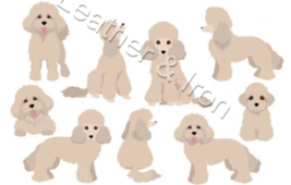 New Toy/Mini Poodle Dog Light Brown Design Vinyl Checkbook Cover Dogs - $8.75