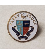 PARRY SOUND Ontario Canada Souvenir Travel Lapel Hat Pin Town Crest Pinc... - €14,45 EUR