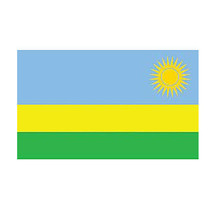 RWANDA POLYESTER INTERNATIONAL COUNTRY FLAG 3 X 5 FEET - £6.35 GBP