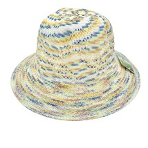 Hai Da Inc Sun Hat One Size White Variegated Multi NWT - £9.34 GBP