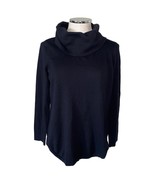 Chico’s Cam Black Cowl Neck Long Sleeve Pullover Sweater Size 1 - £21.76 GBP