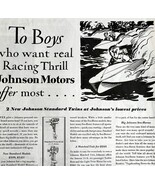 1931 Johnson Motors Advertisement Antique Sea Horses Boats Nautical Ephe... - $550.13 MXN