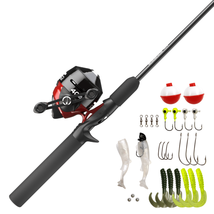 Zebco 404 Spincast Reel and Fishing Rod Combo, RT Hand, W/ 28-Piece Tack... - $33.95