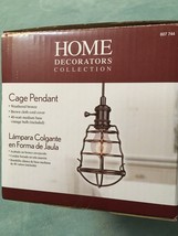 Cage Pendant Home Decorators Collection 1-Light Bronze Finish Model # 25415-105 - £34.42 GBP