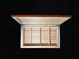 Wood Humidor Showroom Model Measures 16" L X 10" W X 5" H  image 11