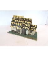 Vtg Cardboard Thatched Roof Cottage O Scale 4&quot;H x 5.75&quot;L  PR - $142.00 MXN
