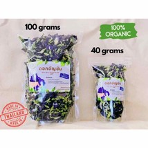 Butterfly Pea Blue Serenity Premium Clitoria Ternatea Dried Whole Flower Herbal - £12.73 GBP+