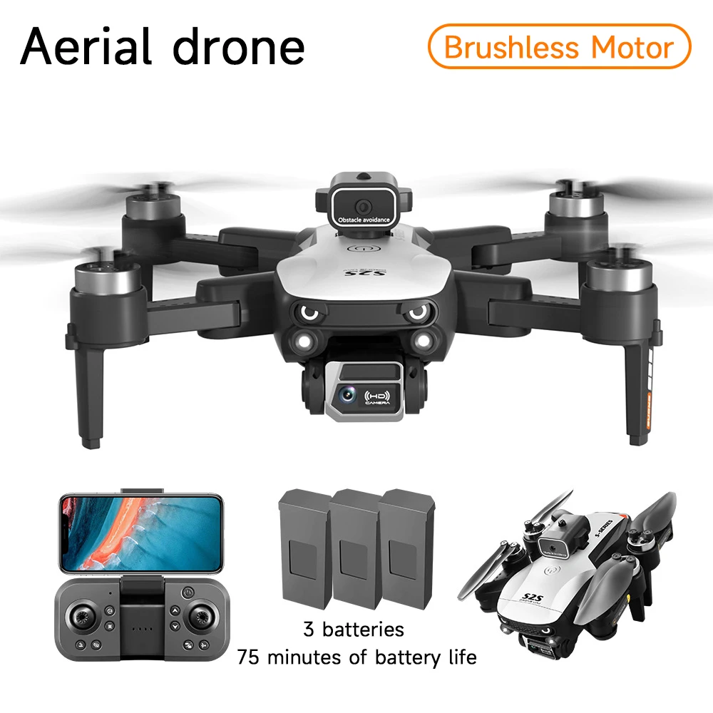 Mini Drone 6K Profesional S2S HD Camera HD Camera Obstacle Avoidance Brushles - £66.71 GBP+