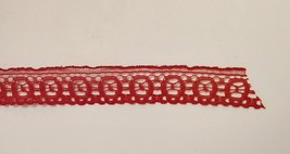 100 Yards - RED Lace Trim - 1/2&quot; (12.5mm) -479 Native Textiles #23680 - ... - £23.56 GBP